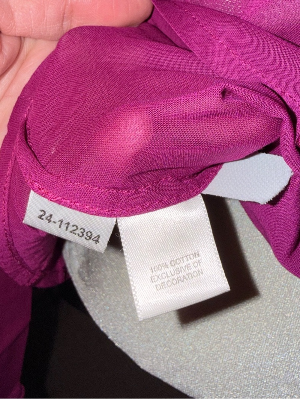 Ann Taylor Hot Pink Satin Long-Sleeve Shirt Dress - Picture 8 of 13